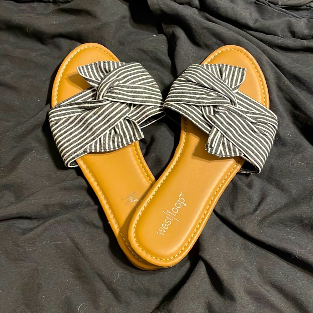 Dry Goods Striped Flats.